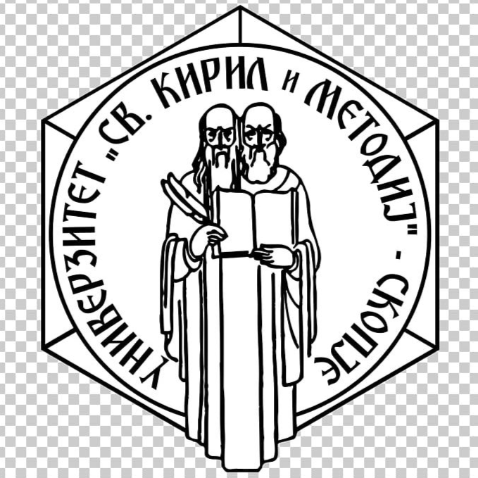 Üsküp Aziz Kiril ve Metodius Üniversitesi logosu